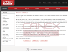 Tablet Screenshot of canexmusic.com